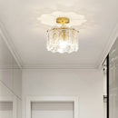 Luxurious Gold Glass Hallway Ceiling Light