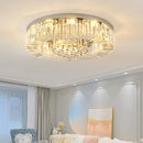 Modern Crystal Flush Mount Ceiling Light Fixture For Bedroom Hallway
