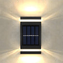 Solar Waterproof UP and Down Wall Lights Night to Dawn LED Solar Wall Lamps for Backyard Garden Garage
