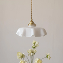 Modern Romantic Glass Ribbon Edge Pendant Light