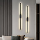 Black Long Strip LED Linear Wall Sconce for Living room Bedroom