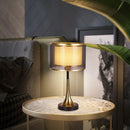 Modern Simple Fabric Gold Bedroom Mini Table Lamp