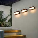 Solar Linear Black LED Outdoor Wall Light