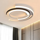 Black Minimalist LED Flush Mount Ceiling Lights