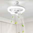 Mini ABS Ceiling Fans with Lights for Dormitory Porch Bedroom