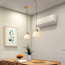 Creative Bowl-shaped Glass Bedroom Pendant Lamp Fixtures