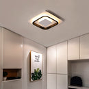 Geometric Iron Flush LED Ceiling Lights For Living Room