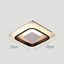 Geometric Iron Flush LED Ceiling Lights For Living Room