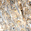 Luxury Crystal Ceiling Light Stainless Steel Flush Mount for Porch