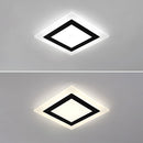 Simplistic Design Acrylic Flush Mount Ceiling Lamp For Living Room