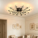 Classical Semi-flush Crystal Ceiling lights for Living Room
