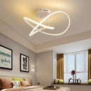 Modern LED Spiral Semi Flush Mount Ceiling Light for Living Room Hallway Kitchen