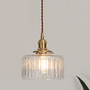 Vintage Stunning Cylinder Glass Pendant Light