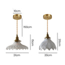Vintage Glass Disc Design Style Pendant Light
