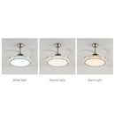 Crystal Simple Bedroom Ceiling Fan Lighting