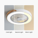 Modern Round Wood Ceiling Fans With LED Lights