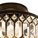 Set of 2 modern hallway crystal ceiling lights
