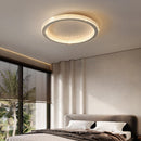 Modern Luxury Black Crystal Ring LED Halo Bedroom Ceiling Light