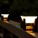 Simple  Solar Power Black Outdoor LED Wall/Floor Lights