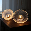 Vintage Glass Disc Design Style Pendant Light
