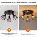 Industrial Adjustable Black Spotlight Ceiling Lights