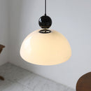 Modern Red Glass Simple Pendant Light For Living Room