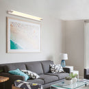 White Iron Simple Long LED Mirror Light