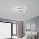 Modern Minimalist White Circle Iron LED Ceiling Lights For Living Room