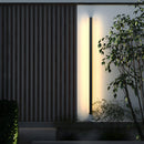 Modern Minimalist Black LED Linear Outdoor Wall Lamp