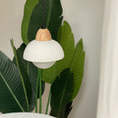 Simple White Stone Kitchen Pendant Lighting