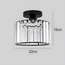 Luxury Crystal Semi-flush Mount Ceiling Light