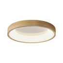 Disc Wood Minimalist LED Ceiling Light For Bedroom