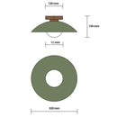 Simple Round Metal Flush Mount Ceiling Light For Kitchen