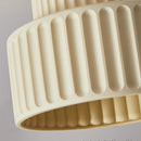 1-Light Cream Style Vintage Drum Semi Flush Mount Ceiling Lamp