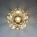 Design Flowers Style Glass Hallway Ceiling Lighting