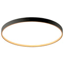 Black Round Flush Ceiling Light For Living Room