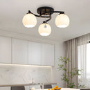 Contemporary Globe Glass Semi-Flush Mount Ceiling Light