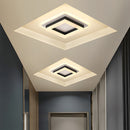 Set of 2 contemporary modern led ceiling lights for hallway