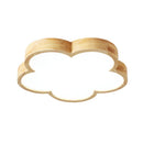 Wabi-Sabi Wood Flowers LED Ceiling Light For Bedroom
