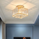 Crystal Semi Flush Mount Ceiling Light for Hallway 23cm E27