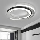 Black Minimalist LED Flush Mount Ceiling Lights