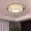 Modern LED Crystal Flush Mount Ceiling Lights Fixture for Dining Room Bedroom