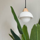 Simple White Stone Kitchen Pendant Lighting