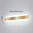 Gold Metal Modern Simple Long Mirror Bathroom Wall Lighting