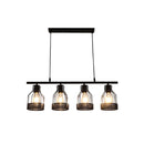 Black Iron  Multi-Bulbs Vintage Island Light For Dining Room