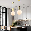 Nordic Glass Globe Ball Pendant Light for Dining Room Kitchen