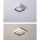 Geometric Iron Flush LED Ceiling Lights For Living Room