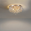 Modern Crystal Ceiling Light Fixture Flush Mount Ceiling Lights for Living Room
