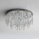 Modern Glam Crystal LED Ceiling Lights for Dining Room Lounge