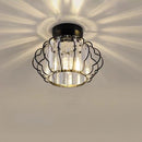 Luxurious Gold Crystal Hallway Ceiling Light